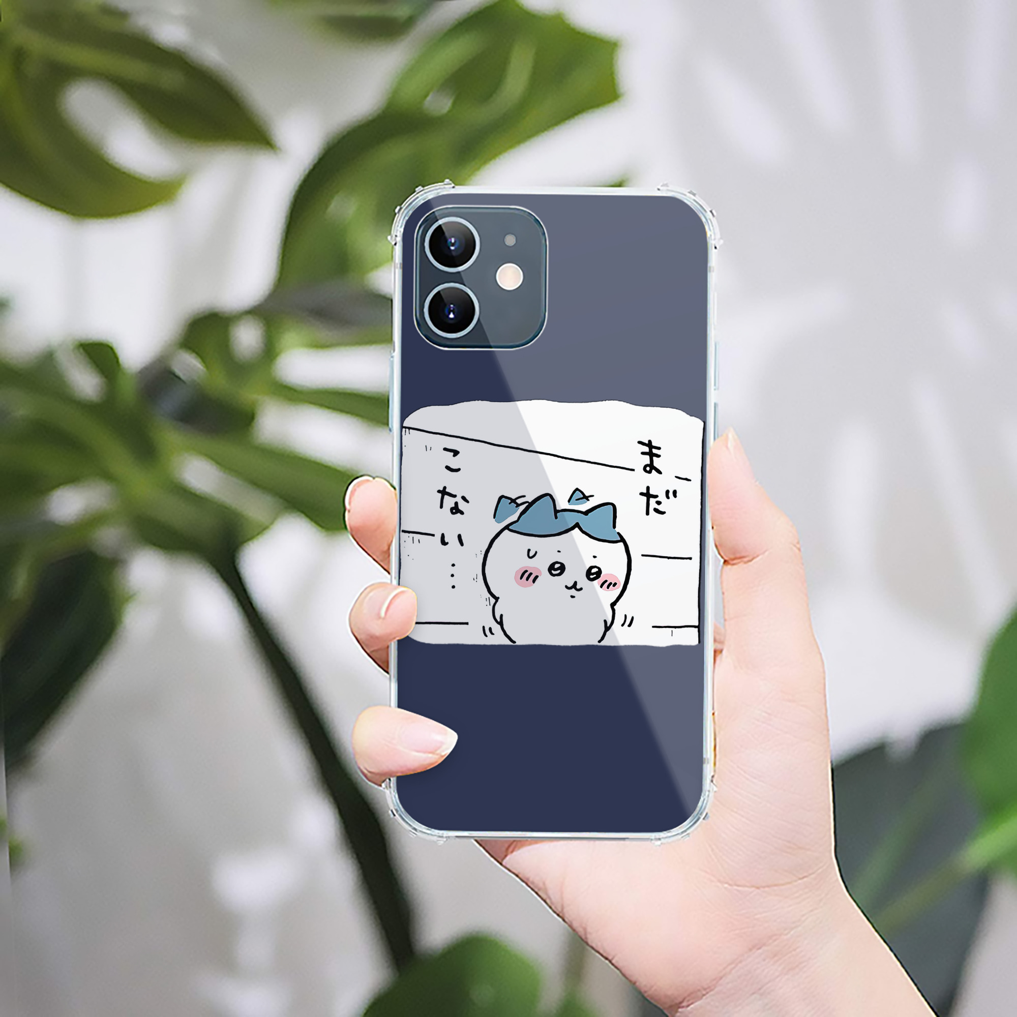 （画像用） ちいかわ ハチワレ Chii-kawa hachiware 【iPhone 12シリーズ対応】透明スマホケース（クリアソフトケース）